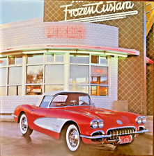 1950 - 1962 Chevy Corvette Magazine Print Ad Color Vintage Roadster picture
