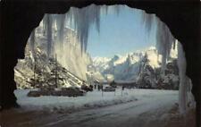 Yosemite National Park WAWONA TUNNEL ENTRANCE Winter c1950s Vintage Postcard picture