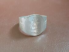 VINTAGE 1950's HANNA BARBERA JINX  METAL LIGHT TOY RING LOOK/READ GC picture