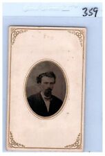 Antique Tintype Photo of Handsome Man with Goatee Brooklyn NY Higgs picture