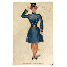 Postcard MD Annapolis The Navy Maid of Annapolis Woman Uniform The Rose Co 1907 picture