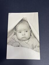 Photograph Of Beautiful Infant Boy With Blanket Around Him picture