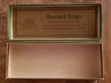 Antique Benson and Hedges Velvet Green Box Great condition  picture