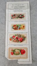 Antique Victorian Ivy Card Company Salesman Sample German Dye Cut Calling Cards picture