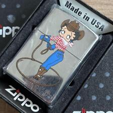 Zippo 1995 Vintage Cowgirl Betty Oil Lighter picture