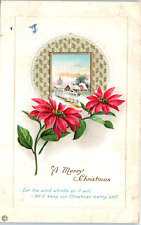 Postcard A Merry Christmas Let the wind Whistle Keep our Christmas merry still  picture