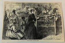 1876 magazine engraving~ IN THE CHARLESTON MARKET Charleston, SC picture