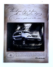 2003 Lexus GX Vintage Malaysian Tiger Original Print Ad 8.5 x 10.5