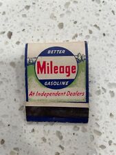 Scarce 1940's Better Mileage Gasoline an Independant Dealer With Matches MB picture