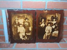 antique tin type photo Wall Hanging Plaques  12×9 picture