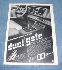 1980's Hurst Dual Gate Shifters Vintage Ad for Chevy Camaro & Pontiac Firebird picture