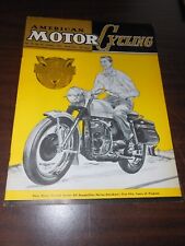 HARLEY DAVIDSON 50TH ANNIVERSARY AMERICAN MOTORCYCLING MAGAZINE 1953. picture