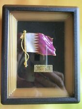 QATAR FLAG IN PICTURE FRAME - NEW picture