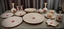 Gorgeous Sets Lenox Roselyn Fine China Pink Rose Gold Trim Full set for 6 People picture