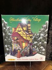 Heartland Valley Village Deluxe Porcelain Lighted House With Light - Cozy Grill picture