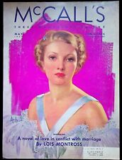 Neysa McMein COVER ONLY McCall's Magazine May 1936 Pretty Lady In Dress picture