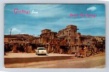 Desert Hot Springs CA- California, Cabot's Indian Pueblo, Vintage c1964 Postcard picture