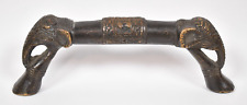 Antique 9oz Brass Bronze Elephant Handle with Angled Screw Holes picture