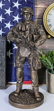 Large US Military Covert Night Mission War Soldier Rifleman Infantry Statue picture
