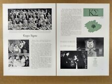 1951 Kappa Sigma Fraternity Northwestern University 2 page clipping picture