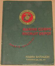 c.1951 US MARINE CORPS RECRUIT DEPOT YEARBOOK, PARRIS ISLAND, SOUTH CAROLINA picture