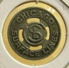 Pre 1930 Chicago Surface Lines Chicago, IL Transit Trolley Token - Illinois picture