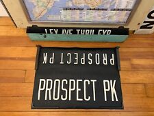 NY NYC SUBWAY ROLL SIGN PROSPECT PARK CROWN HEIGHTS FLATBUSH BRIGHTON BROOKLYN picture