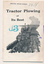 TRACTOR PLOWING AT ITS BEST INTERNATIONAL HARVESTER McCORMICK DEERING CO. picture