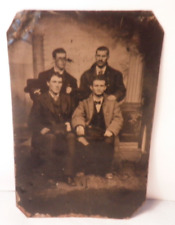 Tintype 1800s Photo of 4 Gentlemen in Suites picture
