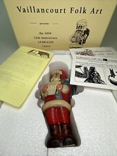 Starlight Santa 2000 Vaillancourt Folk Art Chalkware Figure In Box With Papers picture