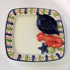 Vintage Cali Seafood Theme 3D Lobster Plate and Dip Bowl 11