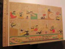 newspaper ad 1926 WRIGLEY'S chewing gum KFS comic Pat Sullivan FELIX THE CAT picture