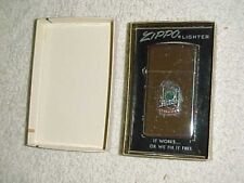 1976  UNFIRED  Unused  ASPLUNDH SLIM ZIPPO -  IN THE BOX  -  TREE EXPERTS picture