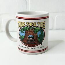 Souvenir Mug Tour Thru Tree Klamath California Vintage Kitschy Tourist Trap 8oz picture