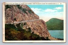 Summit of Storm King Highway South Hudson River New York Postcard picture