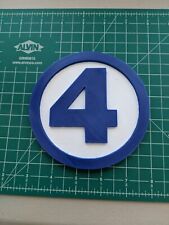 Fantastic Four 4 logo 3D printed display wall mount multi color picture