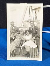 Aboard the MS Milwaukee Hamburg Passenger Ship 1930 Vintage Snapshot Photo picture