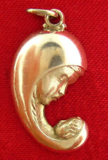 Vintage CREED STERLING MARY JESUS Medal MADONNA MOTHER & CHILD Religious Medal picture