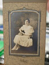 Vintage Portrait of Beautiful young girl- cardboard fold stand up frame picture