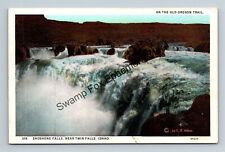 Postcard On The Old Oregon Trail Shoshone Falls Near Twin Falls Idaho picture
