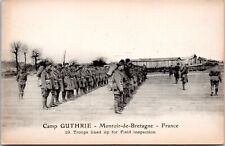 Camp Guthrie, Montoir de Bretagne, France - WWI Postcard - Field Inspection picture