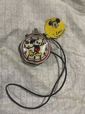 Vintage 1930's Walt Disney Mickey Mouse Clock Change Purse Navy Black Rare picture