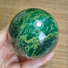 498g Natural Beautiful Emerald Sphere Crystal Ball Quartz Healing stone 401 picture