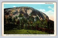 Atlanta GA-Georgia, Stone Mountain, Antique, Vintage Souvenir Postcard picture