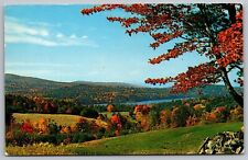 Autumn Fall Hills Long Pond Parsonfield Maine Guptill Cornish ME WOB PM Postcard picture