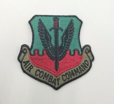 USAF AIR FORCE: AIR COMBAT COMMAND SUBDUED BDU PATCH VINTAGE ORIGINAL MILITARY picture