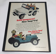 Jeep Wrangler Framed Vintage Advertisement Solid Funpower picture