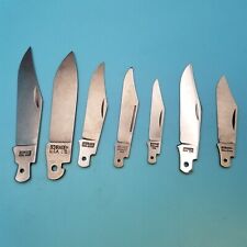 Lot of 7 Vintage Schrade Knife Making USA Blade Blanks Pocket folding 125OT  picture
