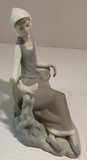 lladro shepherdess with dove figurine # 4660 picture