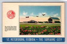 St Petersburg FL-Florida, Municipal Albert Whitted Airport, Vintage Postcard picture